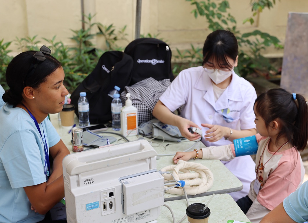 Operation Restore Hope on site at the hospital in Hanoi