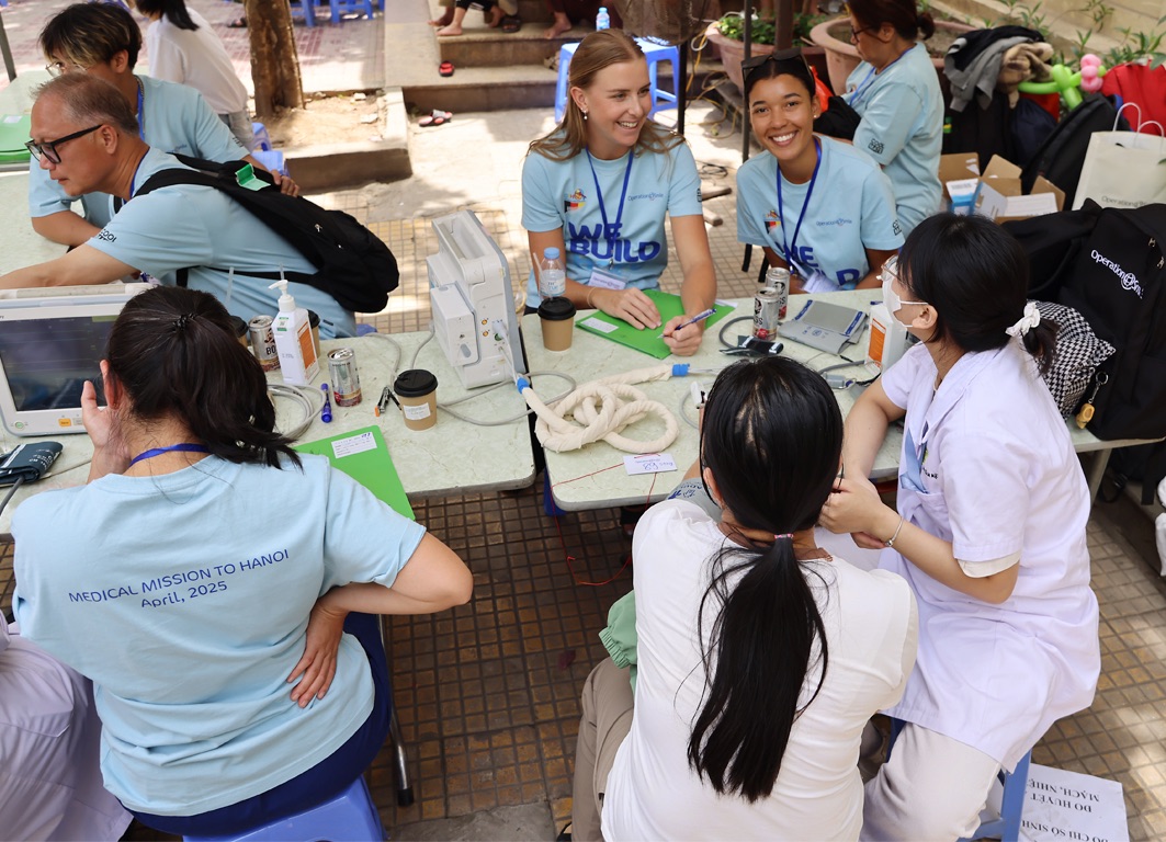 Operation Restore Hope on site at the hospital in Hanoi